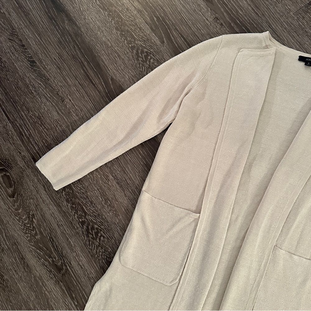 J. Crew Linen Open Sweater - Picture 3 of 7